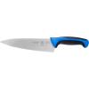 Mercer Culinary Millennia Colors Stainless Steel Bread Knife 10-Inch Wavy Edge Wide, Gray(Chef’s Knife Blue 8″)