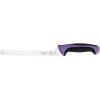 Mercer Culinary Millennia Colors Stainless Steel Bread Knife 10-Inch Wavy Edge Wide, Gray(Offset Bread Knife (Wavy Edge) Purple 8″)