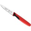 Mercer Culinary Millennia Colors Stainless Steel Bread Knife 10-Inch Wavy Edge Wide, Gray(Slim Paring Knife Red 3″)