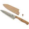 Mercer Culinary Premium Grade Super Steel, 8-Inch Chef’s Knife, G10 Handle(Bar Knife Spalted Maple Handle and Saya Cover 5 Inch)