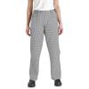 Mercer Culinary womens Cook chefs pants, Black/White, X-Small(Black/White)