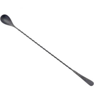 Barfly Teardrop Bar Spoon, End 11 13/16″ (30 cm), Stainless Steel(Vintage Black)
