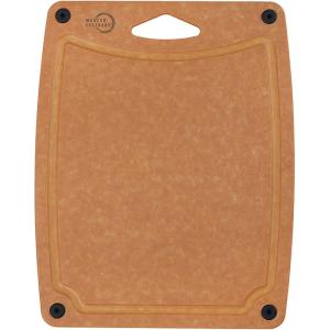 Mercer Culinary Composite Cutting Board 14 9/16″ x 10 13/16″, with Non Slip Feet and Juice Groove, Medium(Brown with Non Slip Feet and Juice Groove)