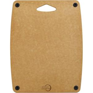 Mercer Culinary Composite Cutting Board 14 9/16″ x 10 13/16″, with Non Slip Feet and Juice Groove, Medium(Brown with Silicone Feet)
