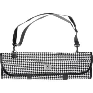 Mercer Culinary KnifePack Plus,Black(7-pocket Knife Roll Storage Bag  Houndstooth)