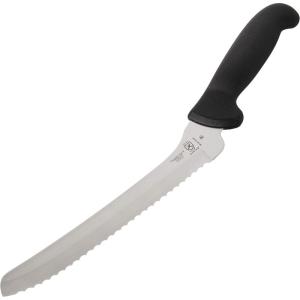 Mercer Culinary M18135BK Serrated Bread Knife, 8 Inch, Black(8 Inch Offset Bread Knife  Black)