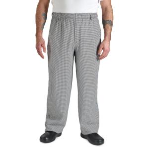 Mercer Culinary M60050BK7X Millennia Men’s Cook’s Pants, 7X-Large, Black(Black/White)