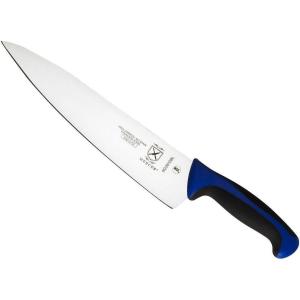 Mercer Culinary Millennia Colors Stainless Steel Bread Knife 10-Inch Wavy Edge Wide, Gray(Chef’s Knife Blue 10″)