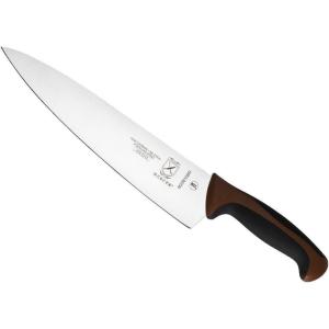 Mercer Culinary Millennia Colors Stainless Steel Bread Knife 10-Inch Wavy Edge Wide, Gray(Chef’s Knife Brown 10″)