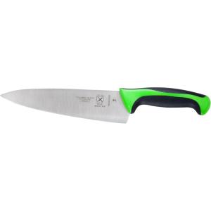 Mercer Culinary Millennia Colors Stainless Steel Bread Knife 10-Inch Wavy Edge Wide, Gray(Chef’s Knife Green 8″)