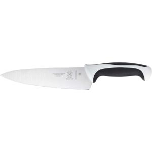 Mercer Culinary Millennia Colors Stainless Steel Bread Knife 10-Inch Wavy Edge Wide, Gray(Chef’s Knife White 8″)