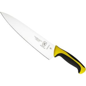 Mercer Culinary Millennia Colors Stainless Steel Bread Knife 10-Inch Wavy Edge Wide, Gray(Chef’s Knife Yellow 10″)