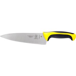Mercer Culinary Millennia Colors Stainless Steel Bread Knife 10-Inch Wavy Edge Wide, Gray(Chef’s Knife Yellow 8″)