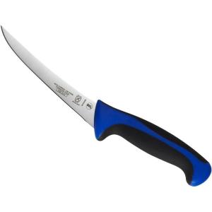 Mercer Culinary Millennia Colors Stainless Steel Bread Knife 10-Inch Wavy Edge Wide, Gray(Curved Boning Knife Blue 6″)