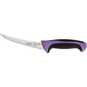 Mercer Culinary Millennia Colors Stainless Steel Bread Knife 10-Inch Wavy Edge Wide, Gray(Curved Boning Knife Purple 6″)