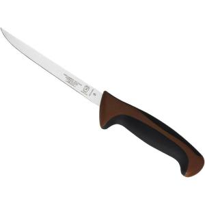Mercer Culinary Millennia Colors Stainless Steel Bread Knife 10-Inch Wavy Edge Wide, Gray(Narrow Boning Knife Brown 6″)