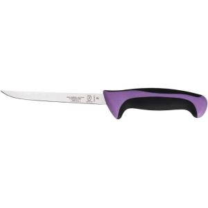 Mercer Culinary Millennia Colors Stainless Steel Bread Knife 10-Inch Wavy Edge Wide, Gray(Narrow Boning Knife Purple 6″)
