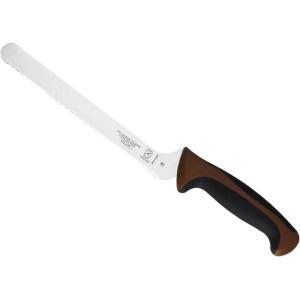 Mercer Culinary Millennia Colors Stainless Steel Bread Knife 10-Inch Wavy Edge Wide, Gray(Offset Bread Knife (Wavy Edge) Brown 8″)