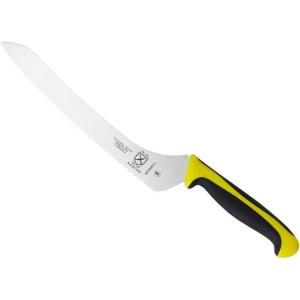 Mercer Culinary Millennia Colors Stainless Steel Bread Knife 10-Inch Wavy Edge Wide, Gray(Offset Bread Knife (Wavy Edge) Yellow 9″)