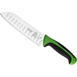 Mercer Culinary Millennia Colors Stainless Steel Bread Knife 10-Inch Wavy Edge Wide, Gray(Santoku Knife (Granton Edge) Green 7″)