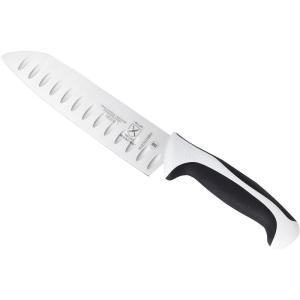 Mercer Culinary Millennia Colors Stainless Steel Bread Knife 10-Inch Wavy Edge Wide, Gray(Santoku Knife (Granton Edge) White 7″)