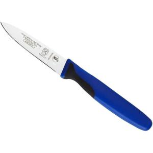 Mercer Culinary Millennia Colors Stainless Steel Bread Knife 10-Inch Wavy Edge Wide, Gray(Slim Paring Knife Blue 3″)