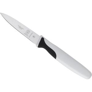 Mercer Culinary Millennia Colors Stainless Steel Bread Knife 10-Inch Wavy Edge Wide, Gray(Slim Paring Knife White 3″)