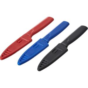 Mercer Culinary Non-Stick Paring Knife, 4 Inch, Blue(3-Pack)