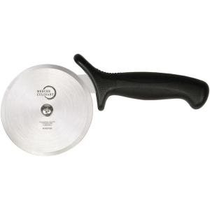 Mercer Culinary Pizza Rocker Knife, 20 Inch, Black Handles(4 Inch Pizza Cutter with Black Handle)