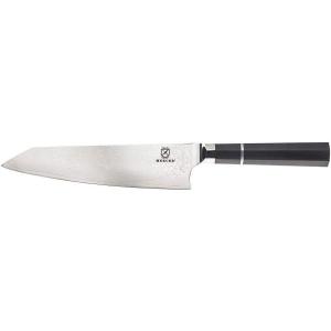 Mercer Culinary Premium Grade Super Steel, 8-Inch Chef’s Knife, G10 Handle(Chef’s Knife Ebony Wood Handle 8 Inch)