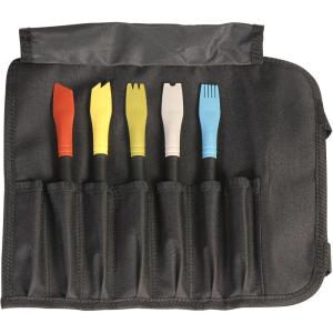 Mercer Culinary Silicone Dual Round Arch Plating Brush, 4mm(6-Pc. Silicone Brush Set)
