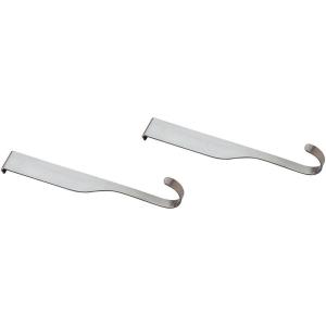 Mercer Culinary Single Hooks For Magnet Bar, Silver, 2 Pack(Single Hooks)