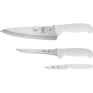 Mercer Culinary Ultimate White, 8 Inch Chef’s Knife(3-Piece Starter Set)