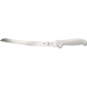 Mercer Culinary Ultimate White, 8 Inch Chef’s Knife(Curved Wavy Edge Bread Knife 10 Inch)