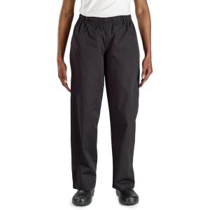 Mercer Culinary womens Cook chefs pants, Black/White, X-Small(Black)