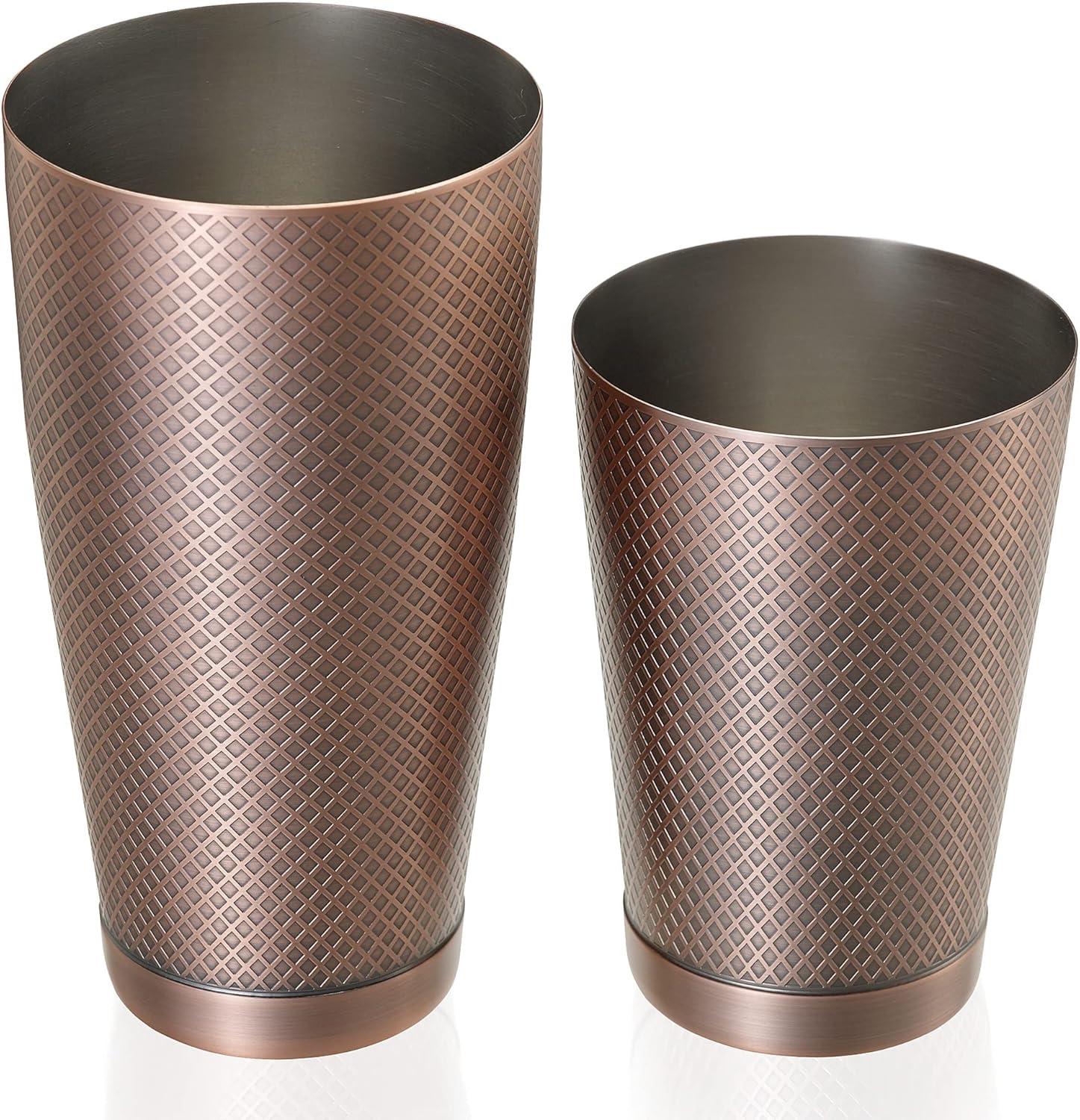 image:imageBarfly Diamond Lattice Shaker Set Antique CopperAntique Copper