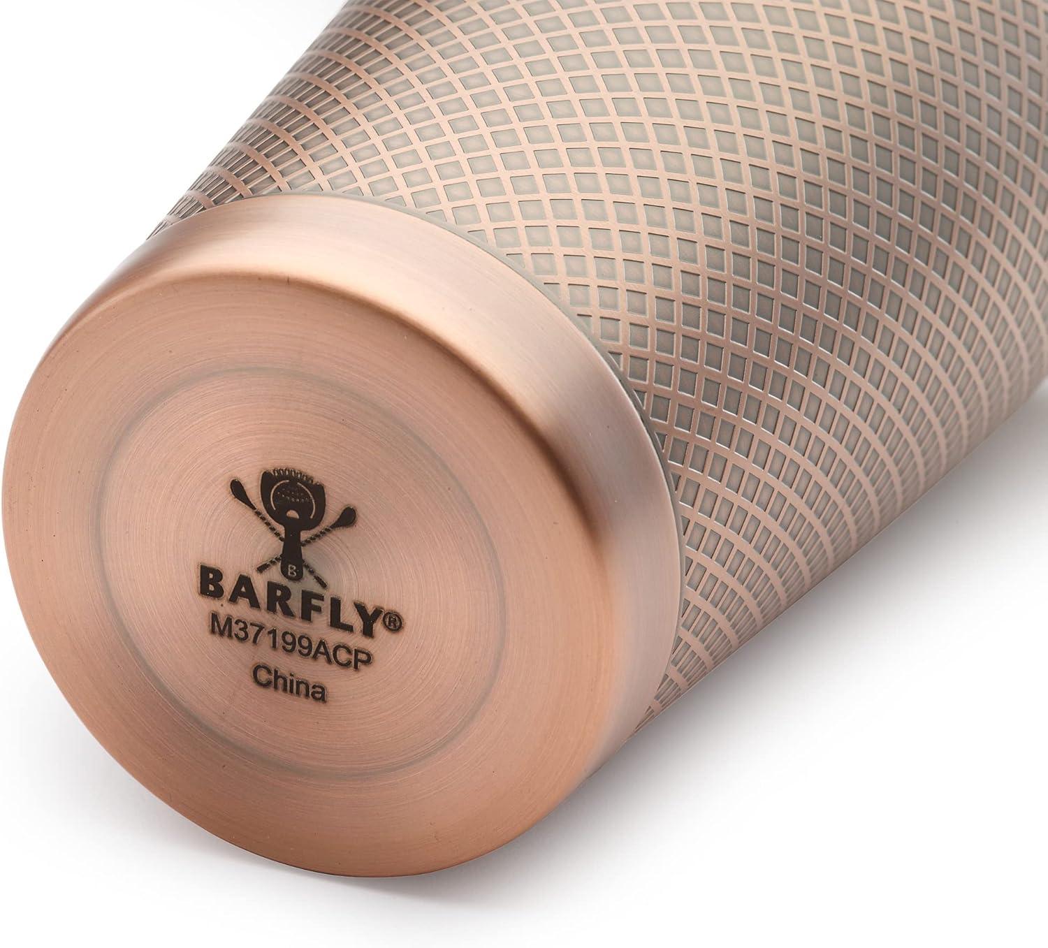 image:imageBarfly Diamond Lattice Shaker Set Antique CopperAntique Copper