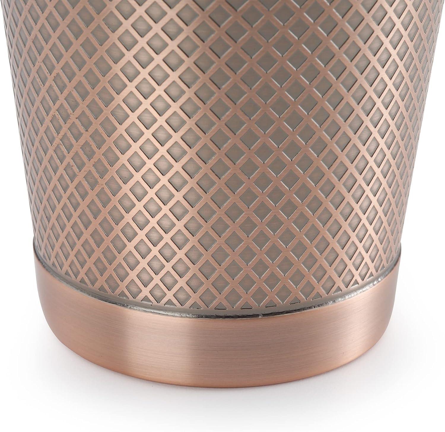 image:imageBarfly Diamond Lattice Shaker Set Antique CopperAntique Copper