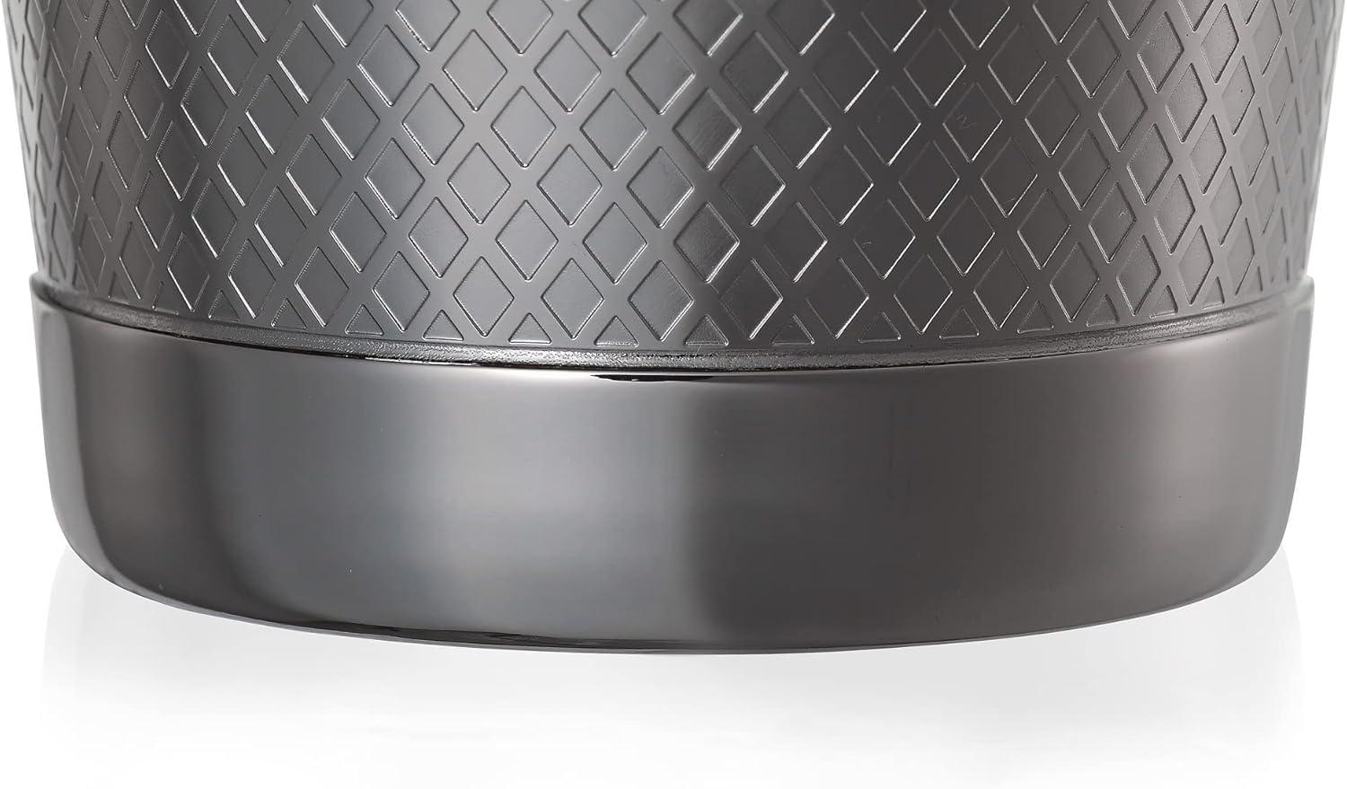 image:imageBarfly Diamond Lattice Shaker Set Antique CopperBlack
