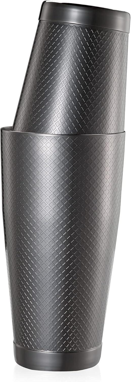 image:imageBarfly Diamond Lattice Shaker Set Antique CopperBlack