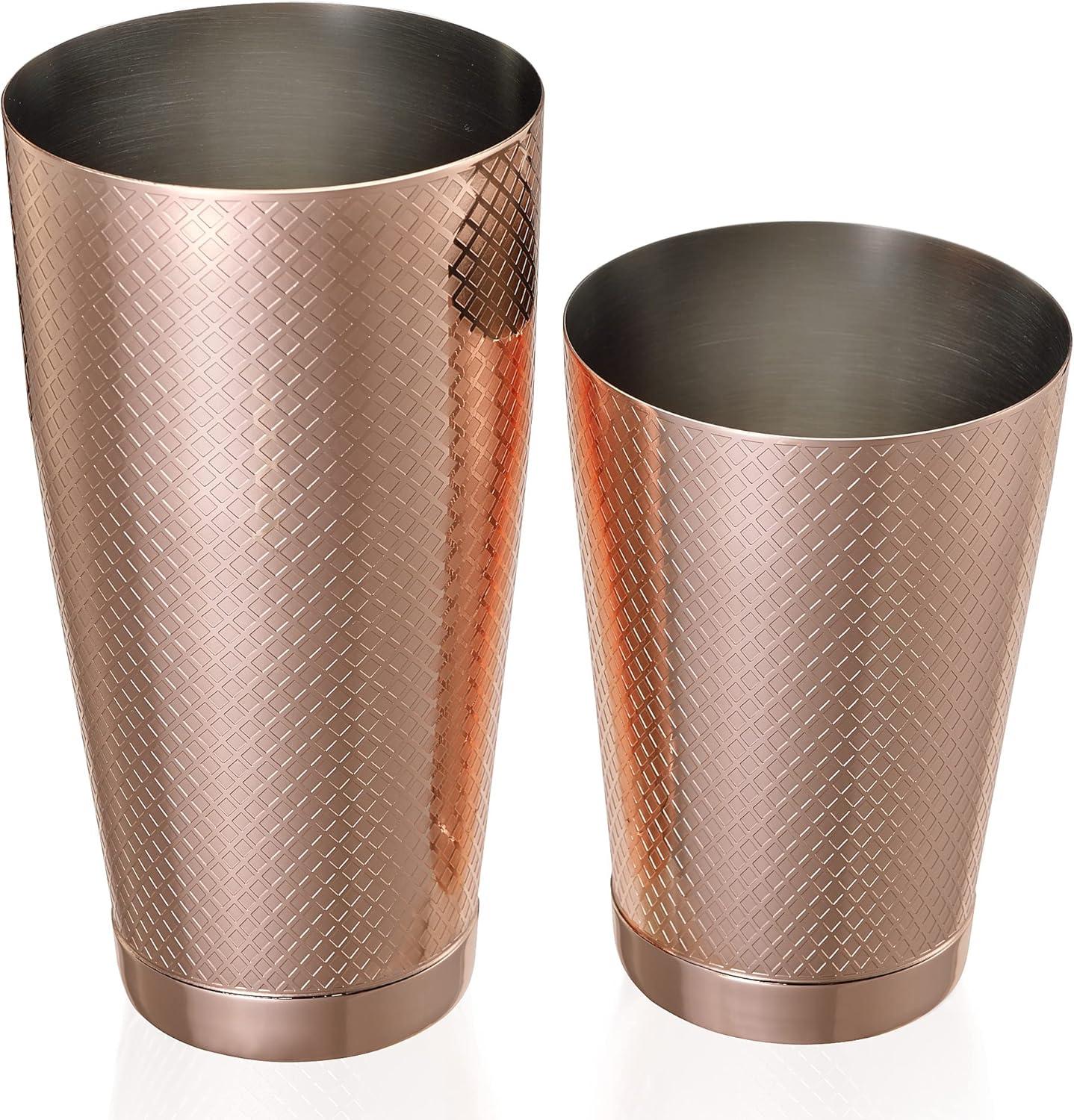 image:imageBarfly Diamond Lattice Shaker Set Antique CopperCopper