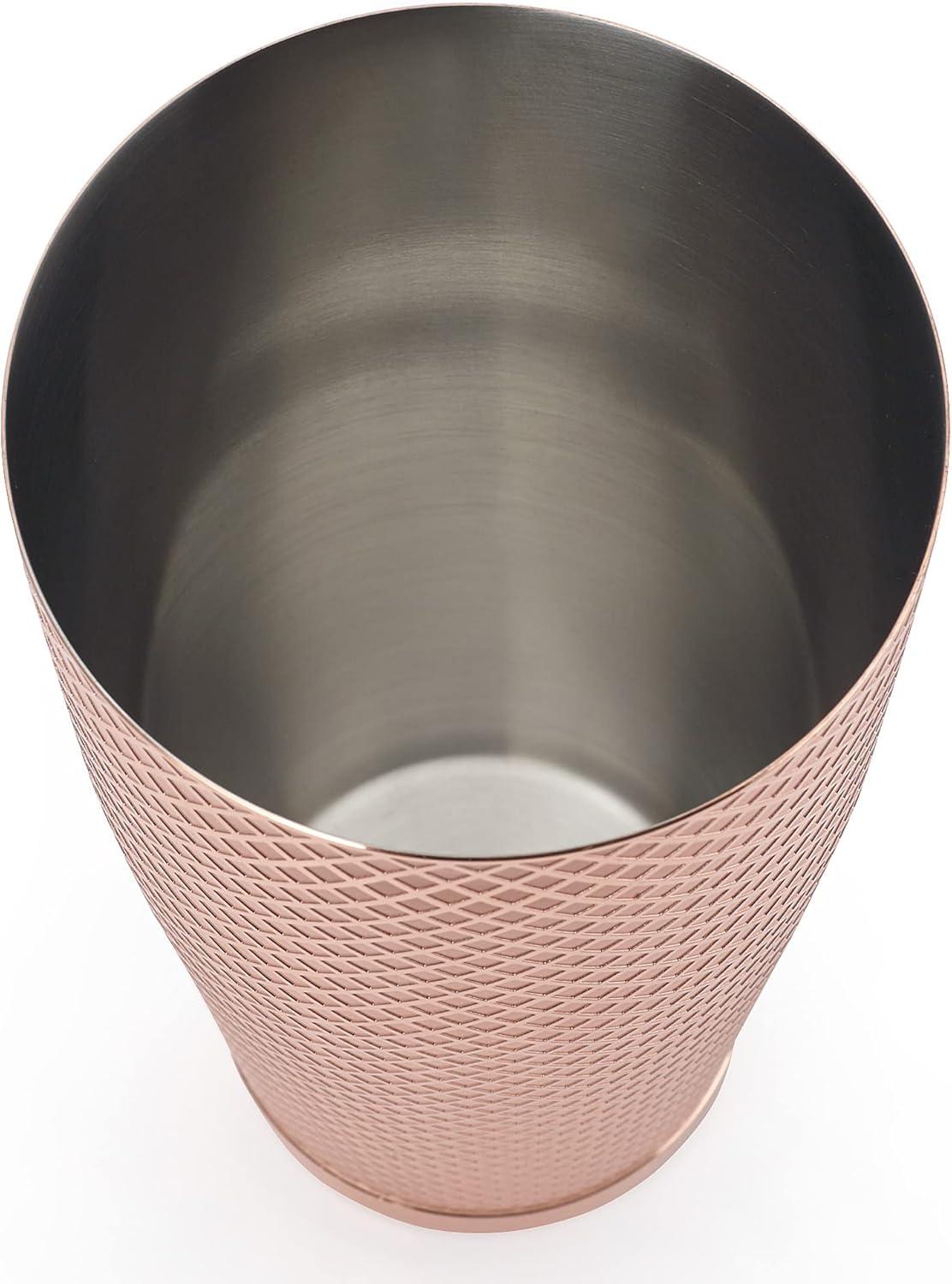 image:imageBarfly Diamond Lattice Shaker Set Antique CopperCopper