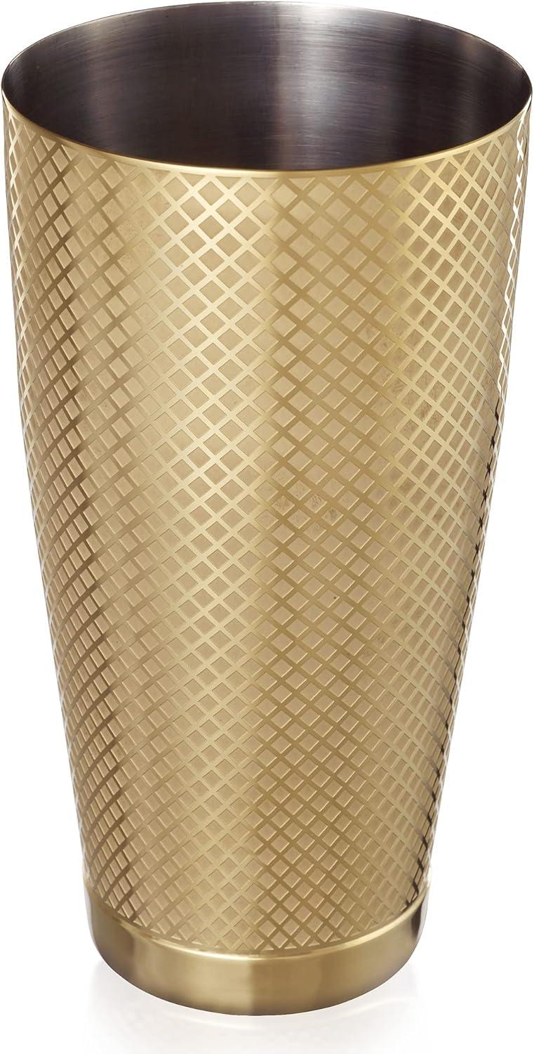 image:imageBarfly Diamond Lattice Shaker Set Antique CopperGold