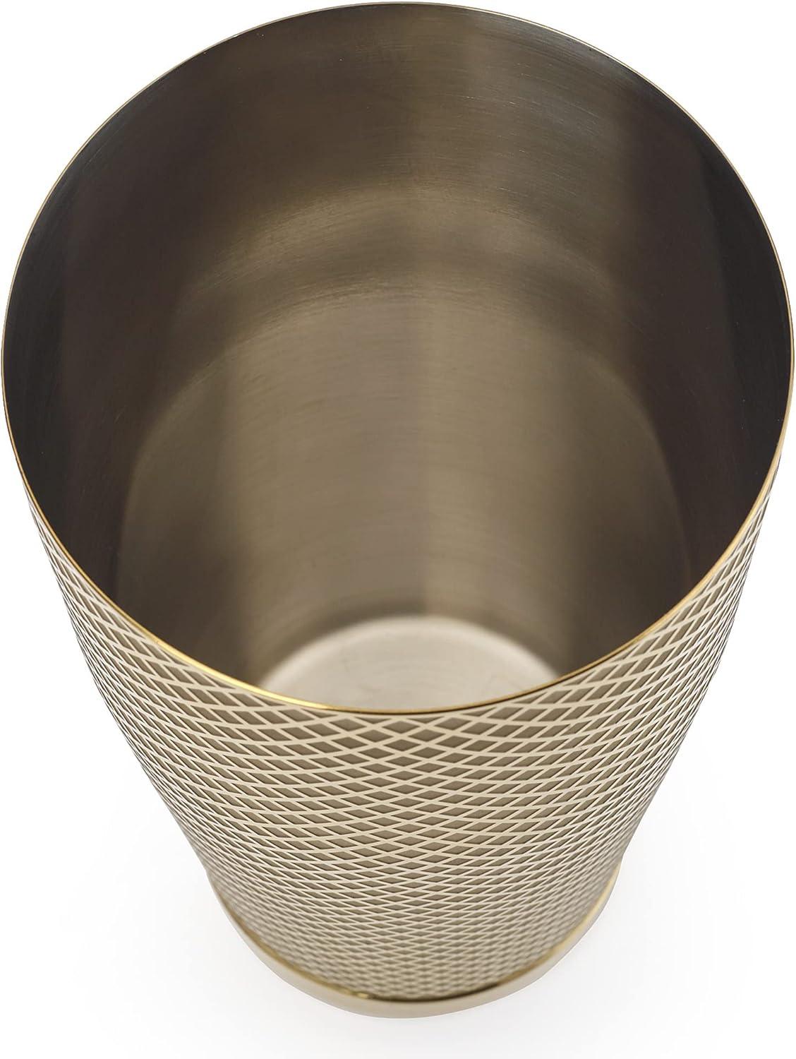 image:imageBarfly Diamond Lattice Shaker Set Antique CopperGold