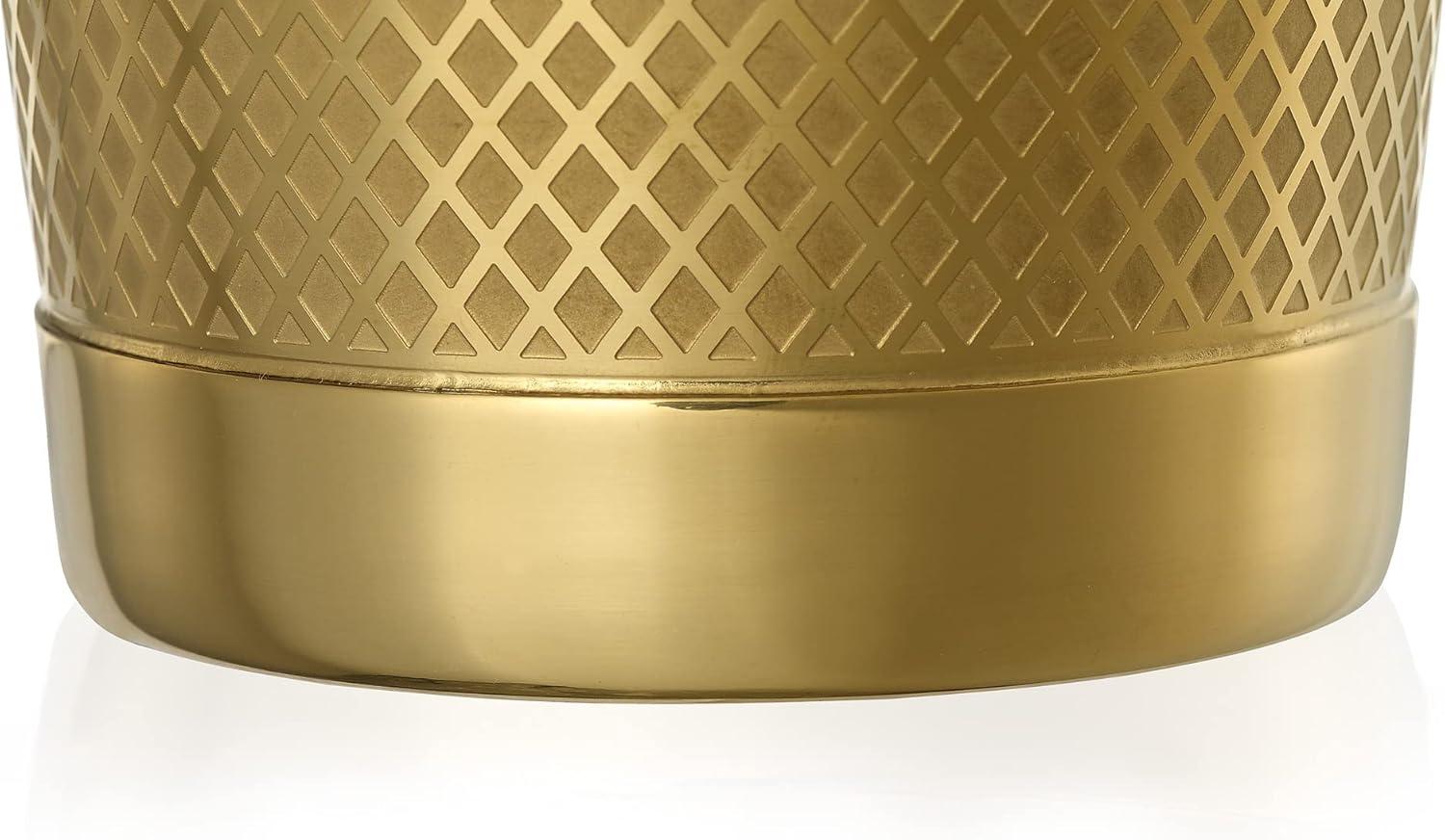 image:imageBarfly Diamond Lattice Shaker Set Antique CopperGold