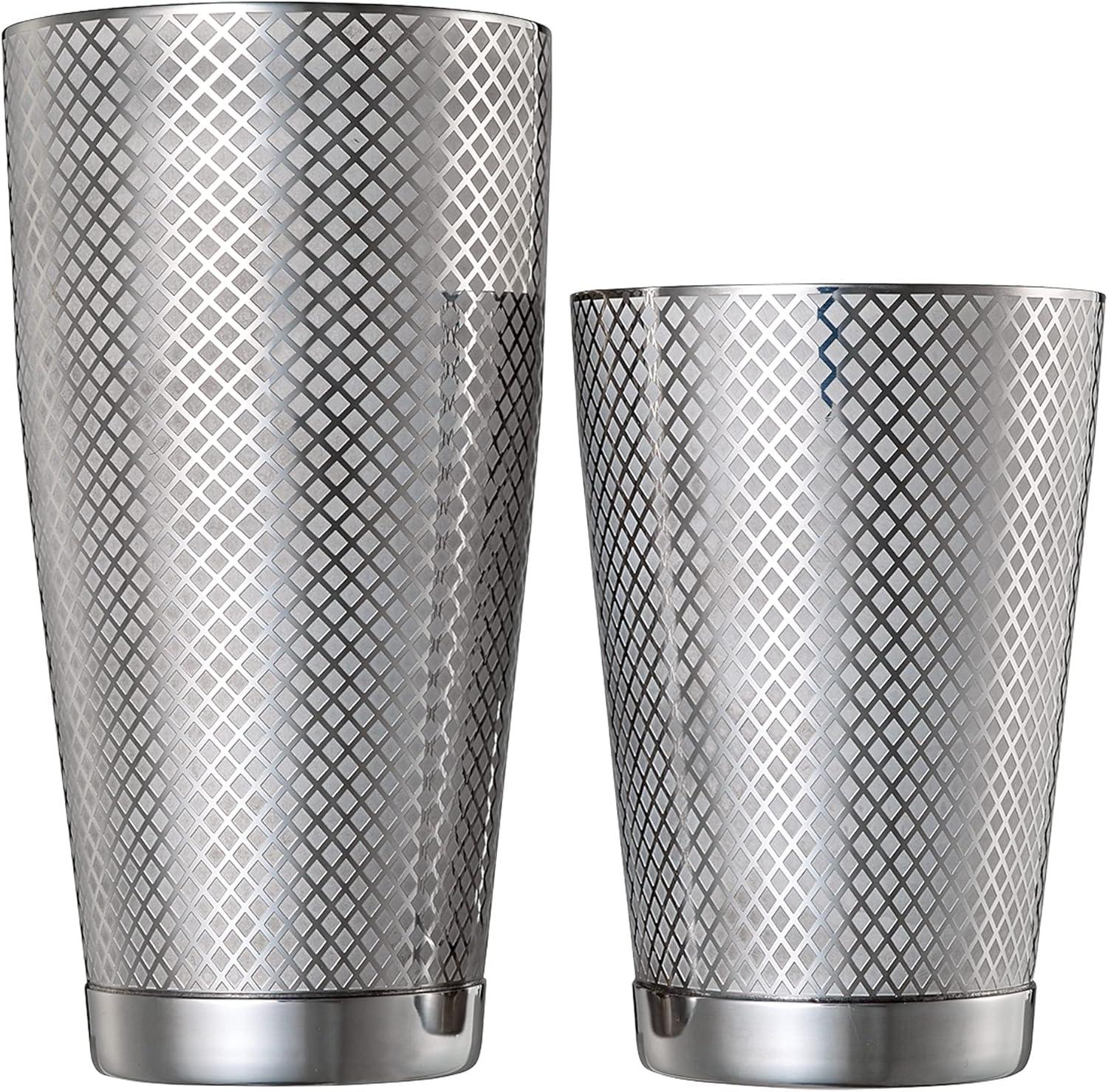 image:imageBarfly Diamond Lattice Shaker Set Antique CopperStainless Steel