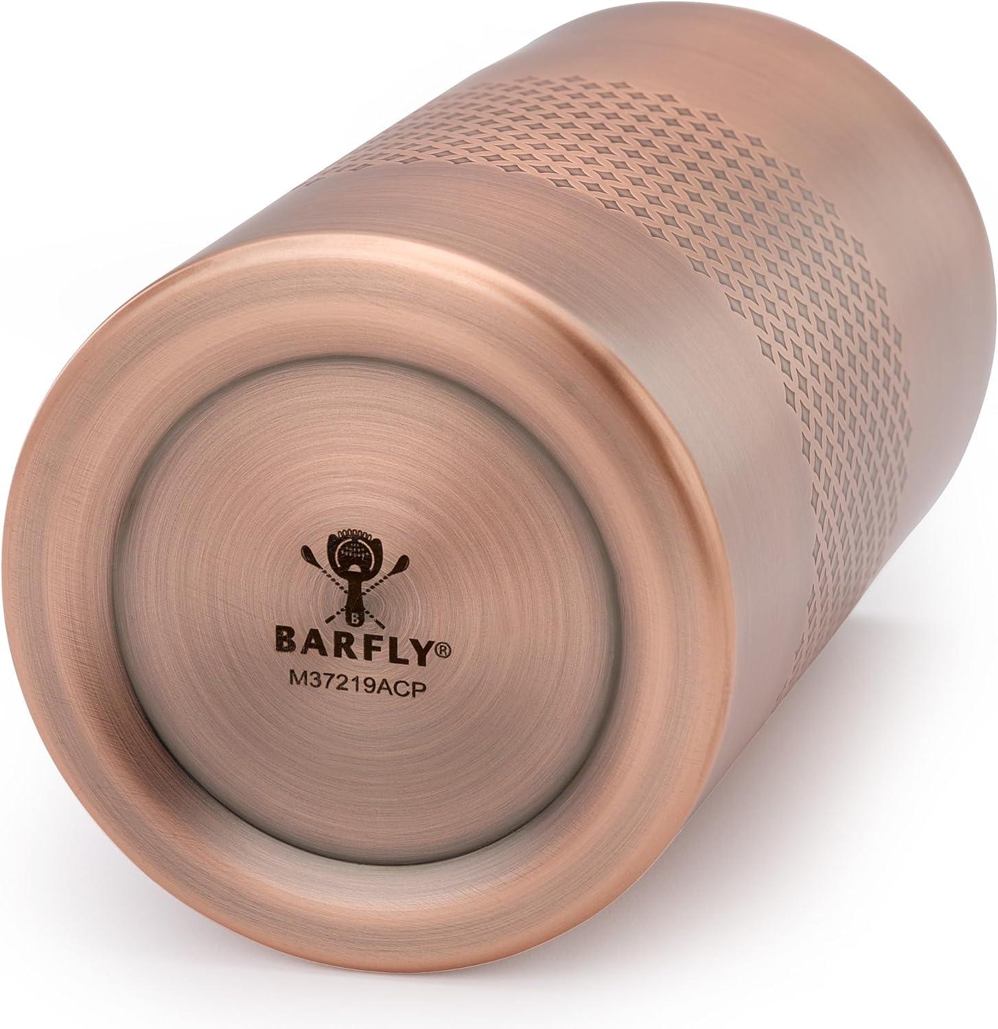 image:imageBarfly Double Wall Mixing Tin 21 oz 625 ml Stainless SteelAntique Copper