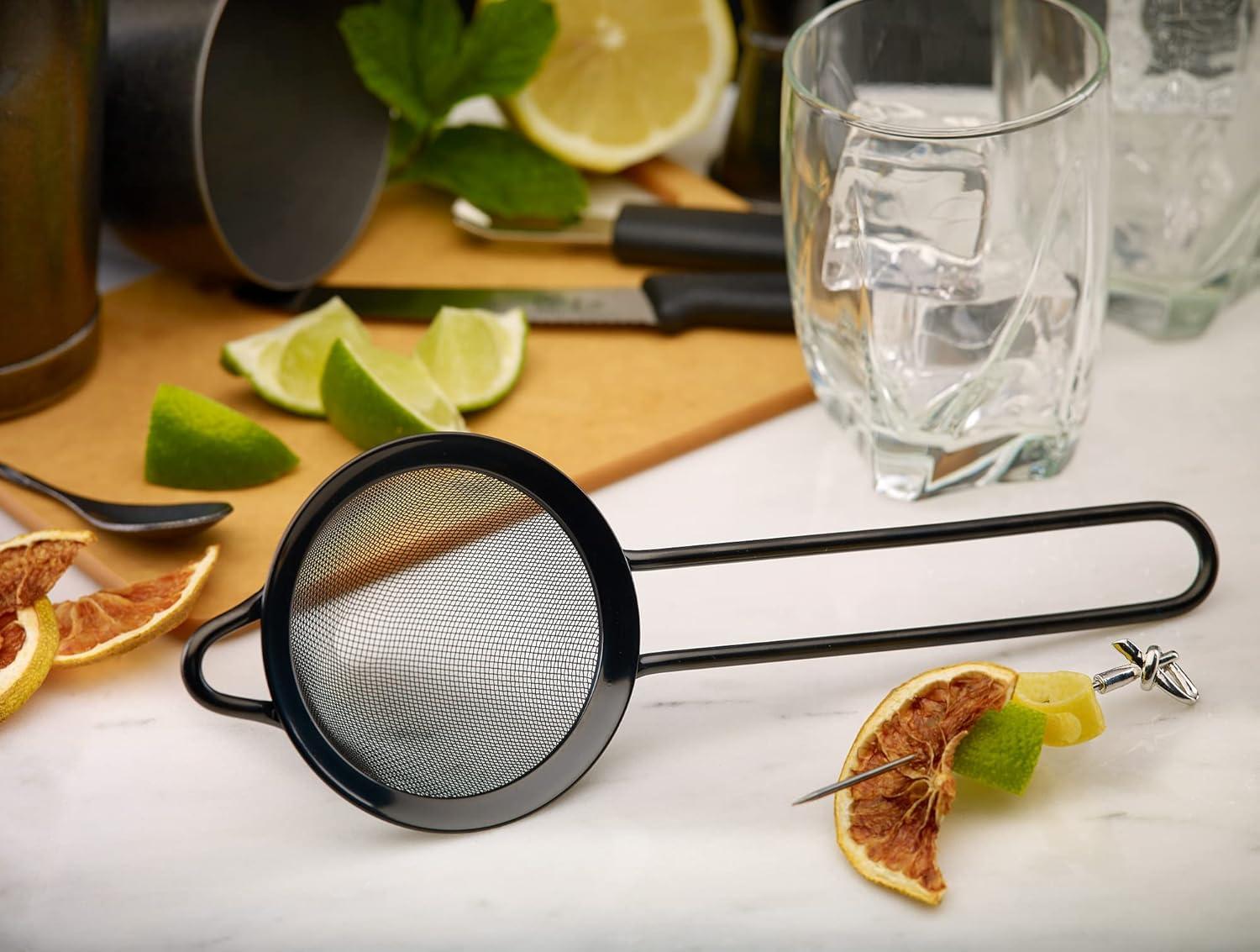image:imageBarfly Fine Mesh Strainer 3 12 Diam Bowl Gun Metal Black