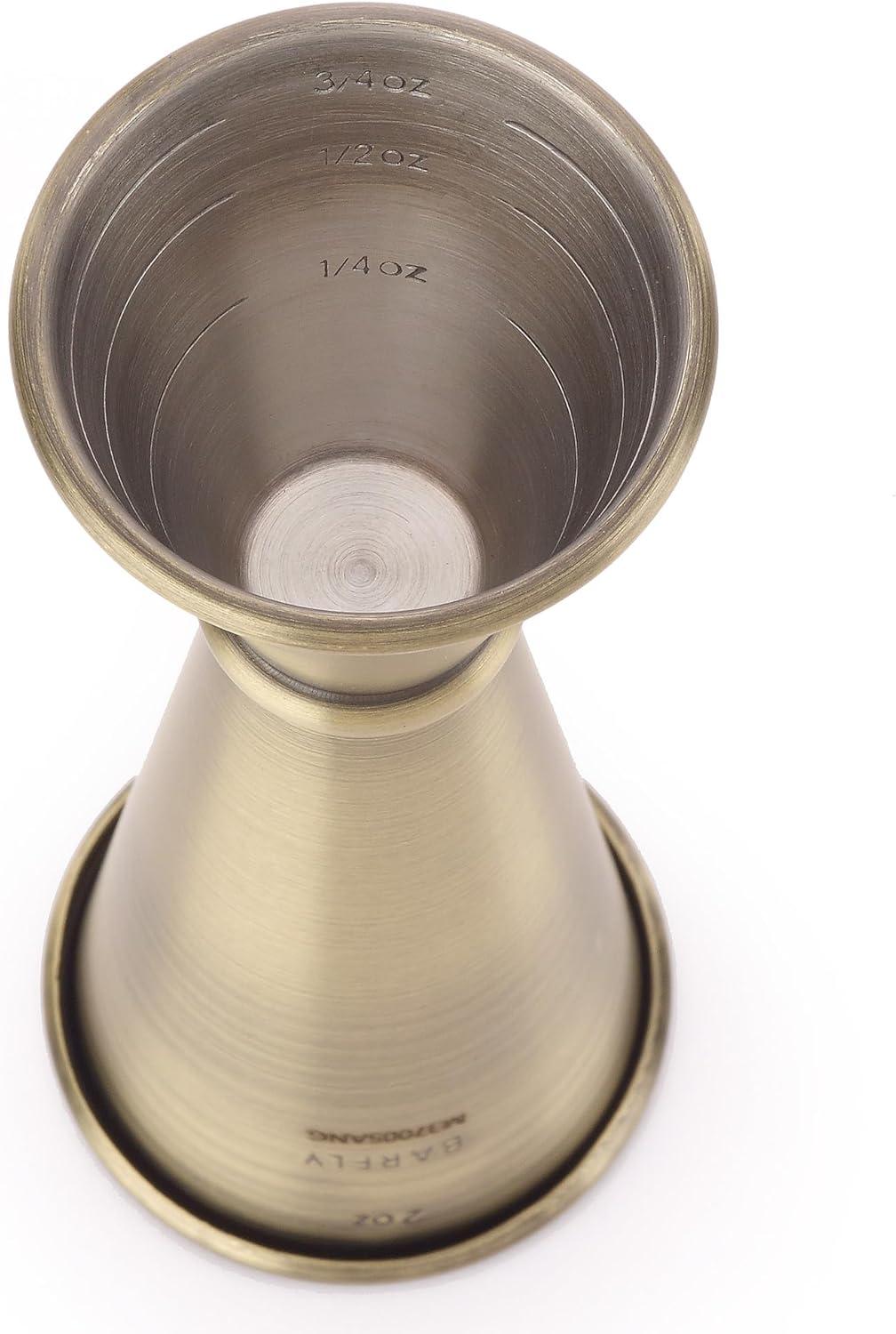 image:imageBarfly Japanese Style Jigger 12 oz x 34 oz StainlessAntique Gold