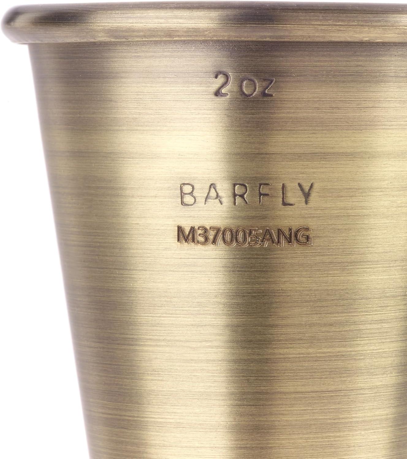 image:imageBarfly Japanese Style Jigger 12 oz x 34 oz StainlessAntique Gold
